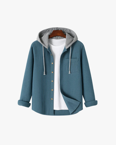 Miles Corduroy Hooded Shirt