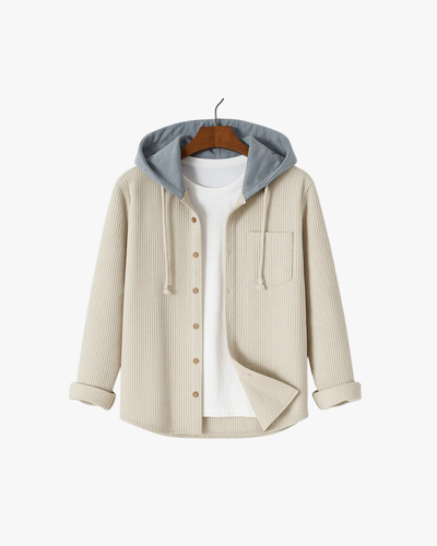 Miles Corduroy Hooded Shirt