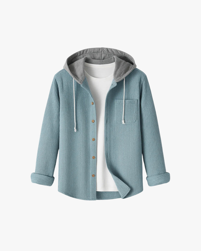 Miles Corduroy Hooded Shirt