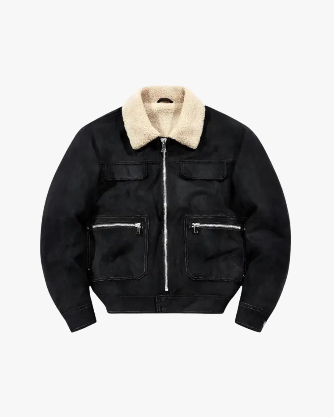 Essential Fleece Suede Jacket