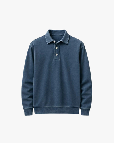 Tyler Canyon Mist Long Sleeve Polo