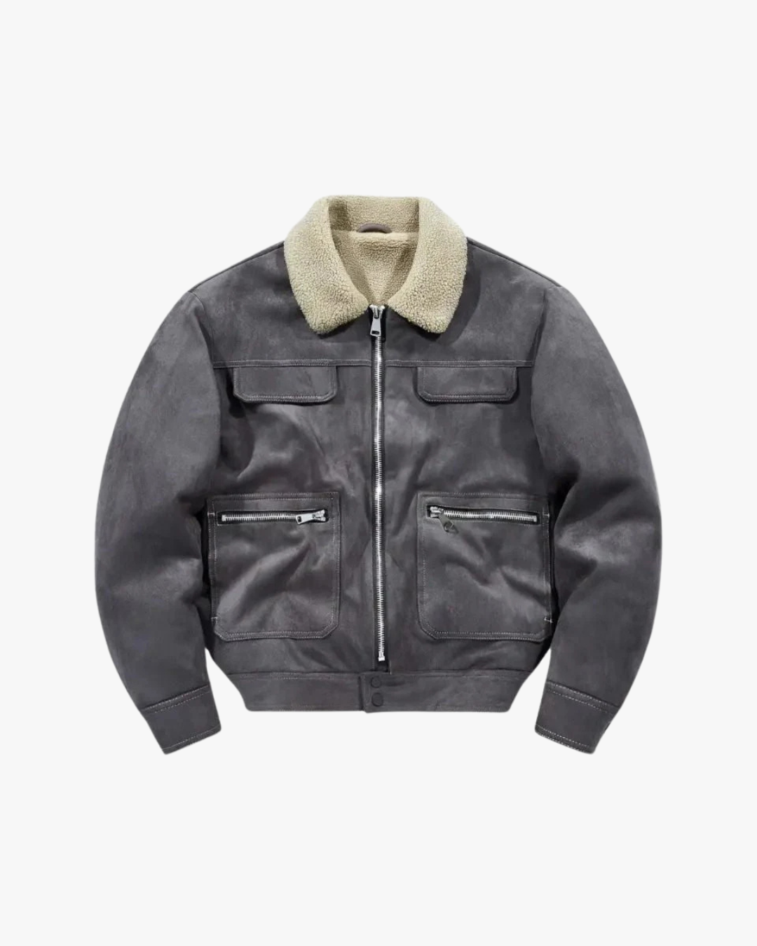Essential Fleece Suede Jacket