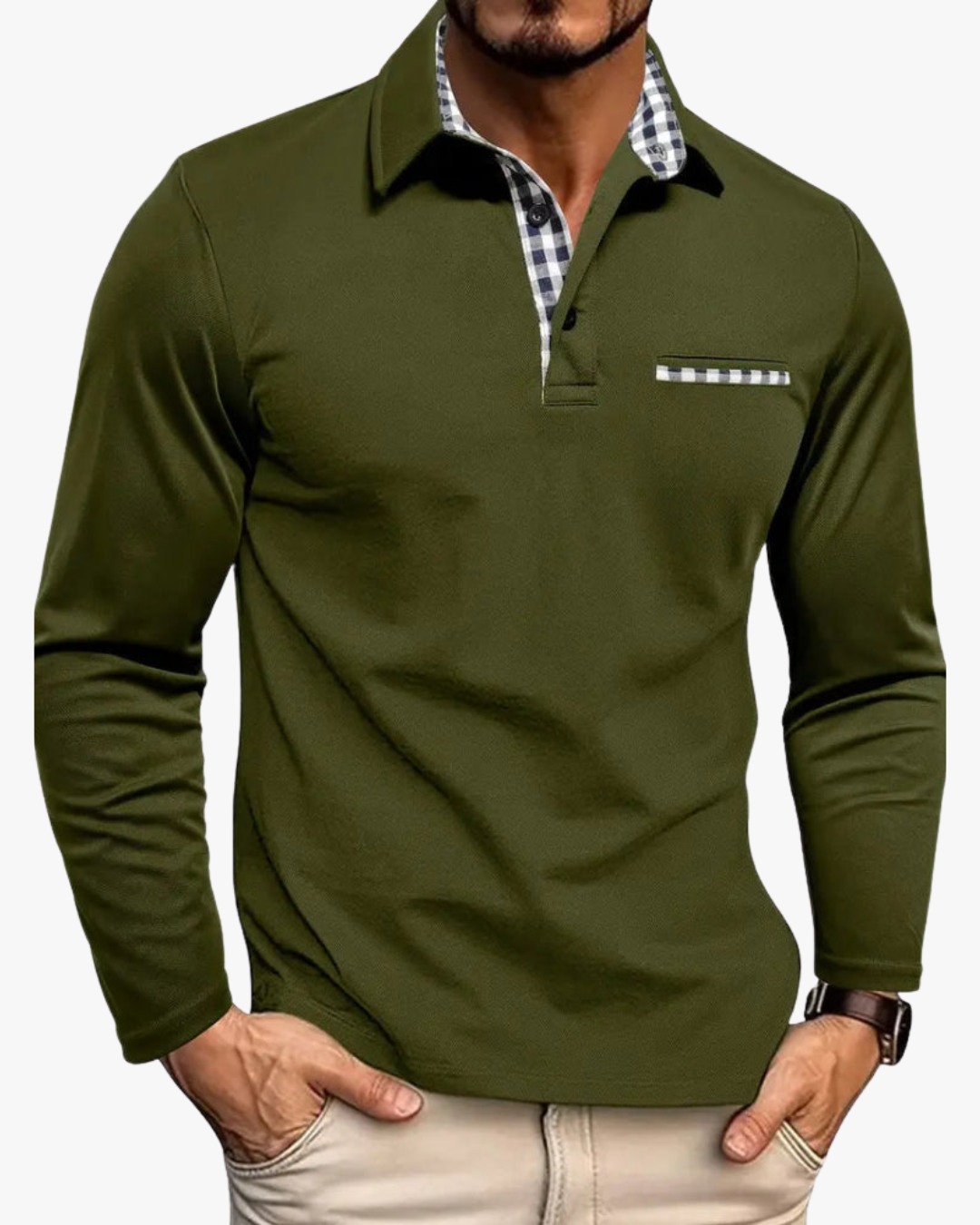 Long-Sleeve Polo