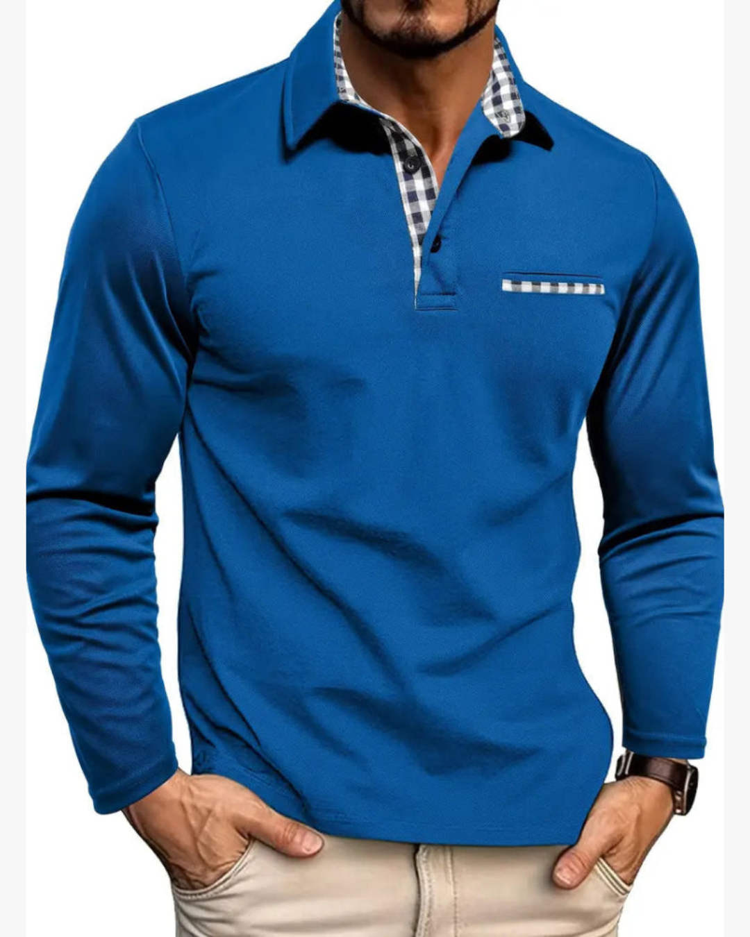 Long-Sleeve Polo