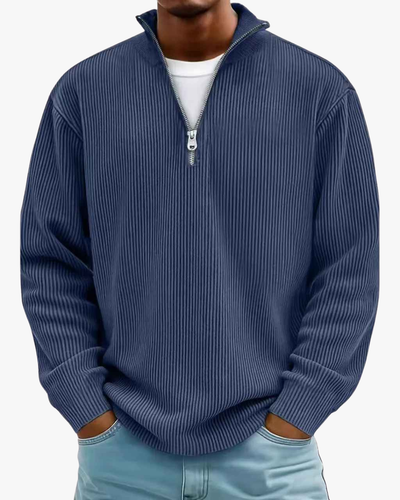 Jason Trendy & Elegant Half-Zip Sweater