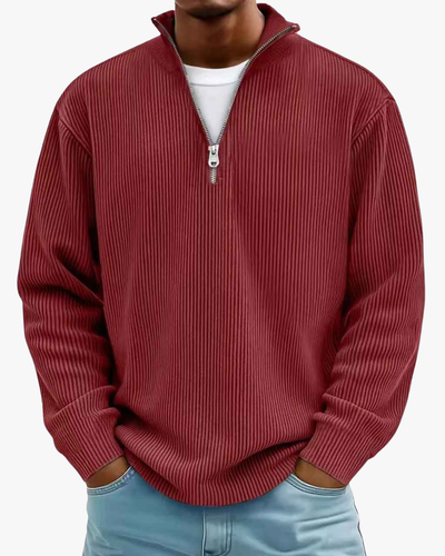 Jason Trendy & Elegant Half-Zip Sweater