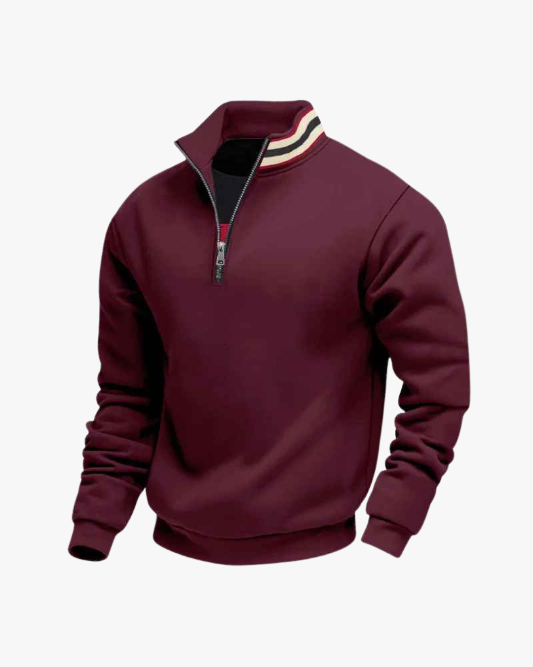 Miles Striped Quarter-Zip Pullover