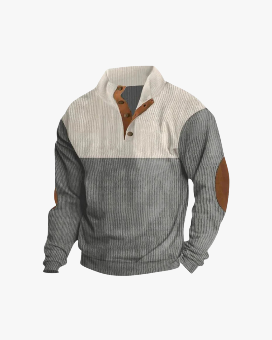 Trevor High Collar Corduroy Retro Pullover
