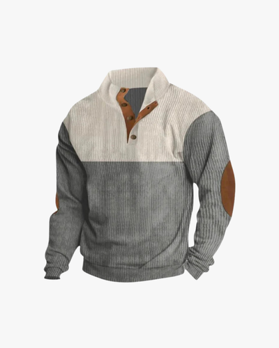 Trevor High Collar Corduroy Retro Pullover