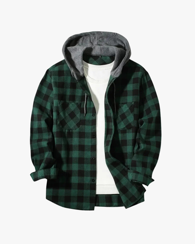 Bradley Hooded Flannel Shirt Jacket
