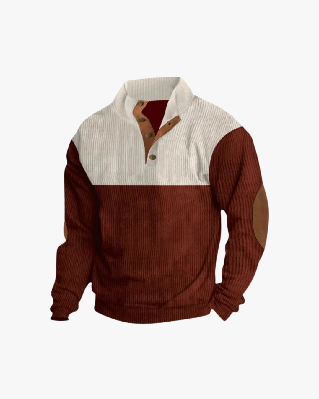 Trevor High Collar Corduroy Retro Pullover