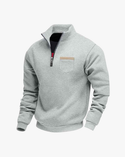 Maurice Pocket Quarter-Zip Sweater