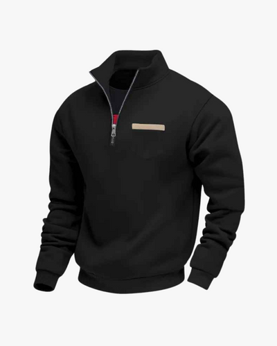 Maurice Pocket Quarter-Zip Sweater