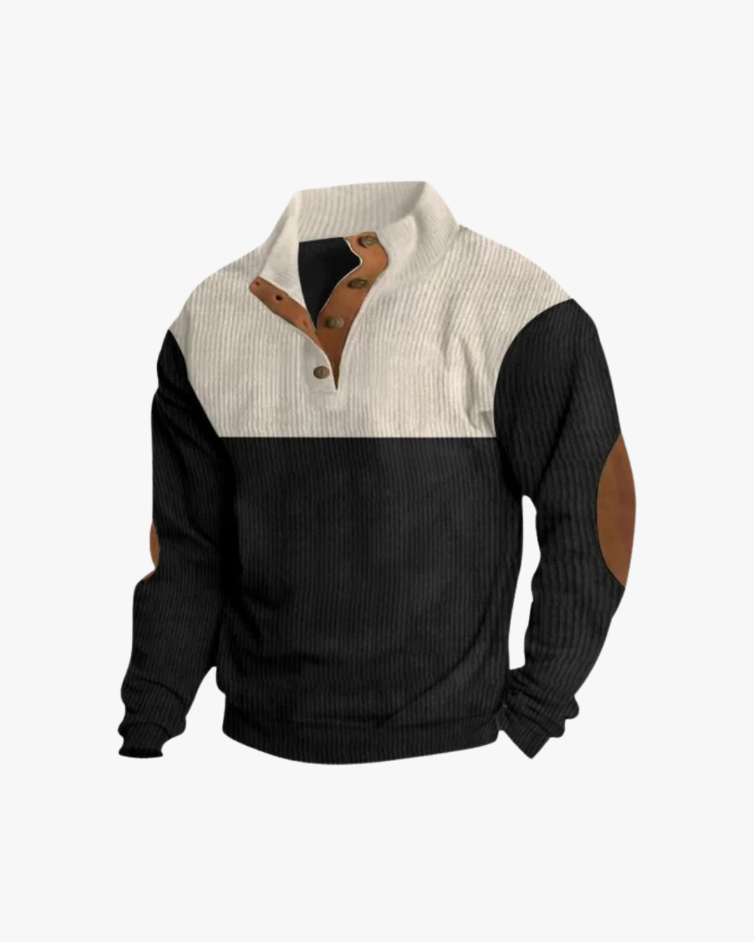 Trevor High Collar Corduroy Retro Pullover