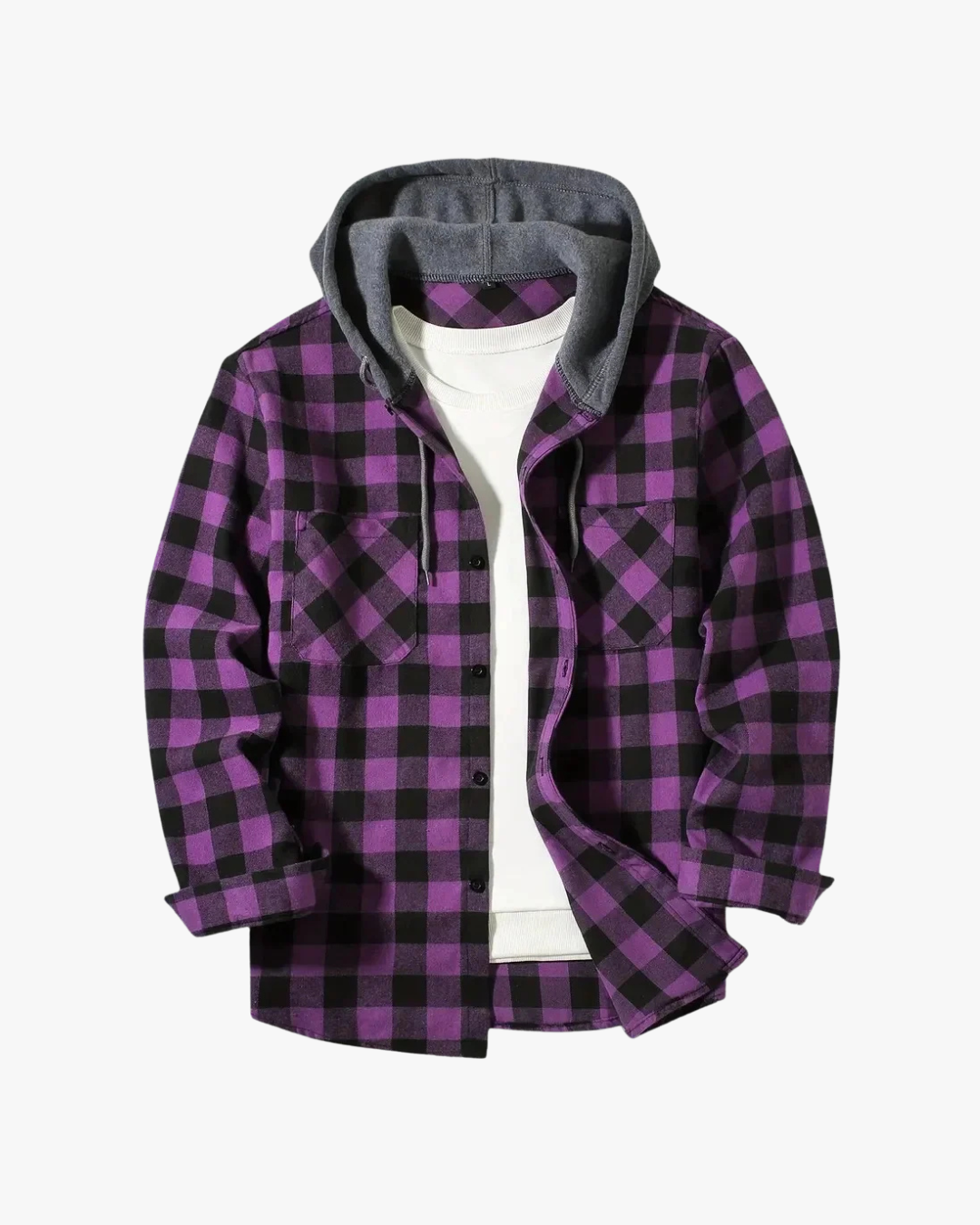 Bradley Hooded Flannel Shirt Jacket