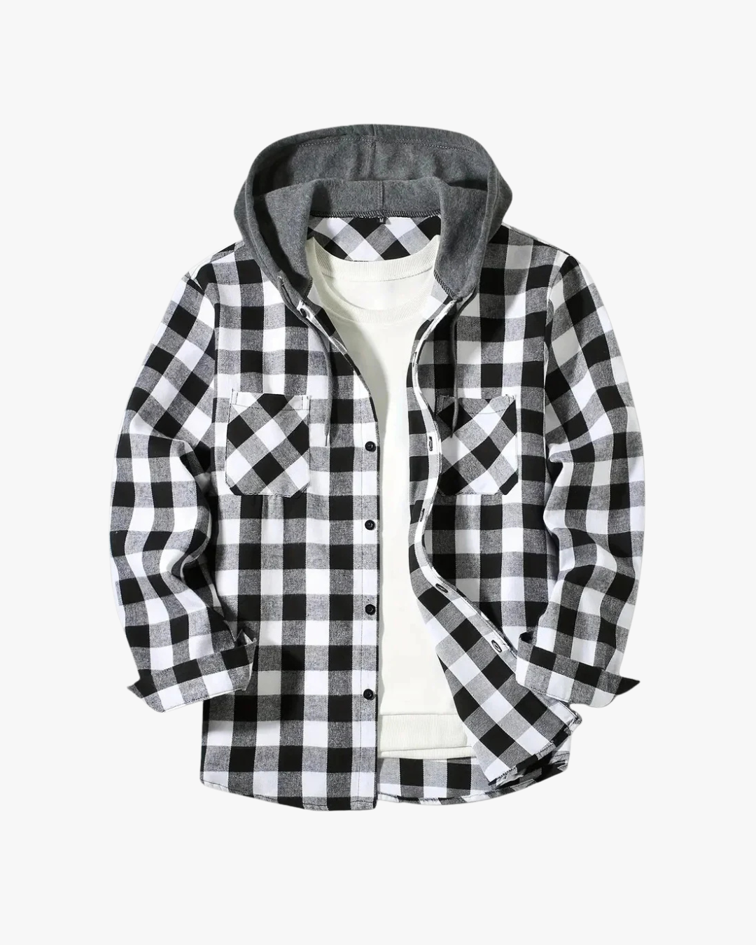 Bradley Hooded Flannel Shirt Jacket