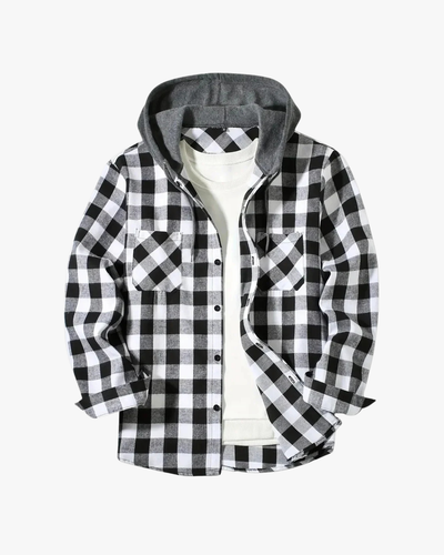 Bradley Hooded Flannel Shirt Jacket