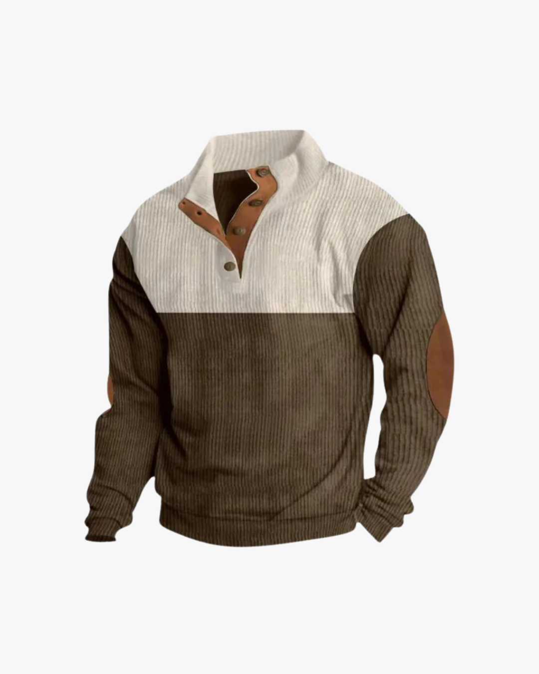 Trevor High Collar Corduroy Retro Pullover
