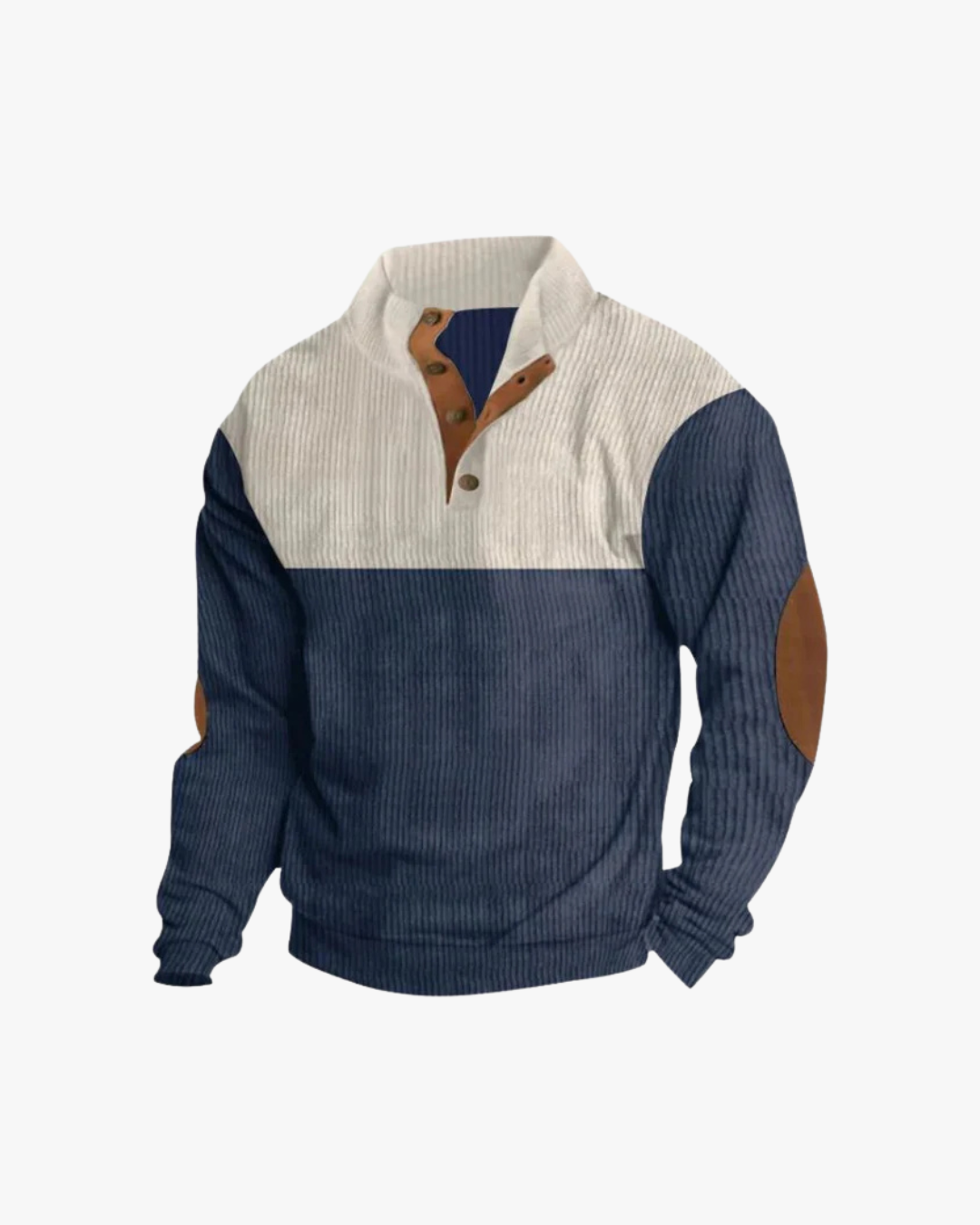 Trevor High Collar Corduroy Retro Pullover