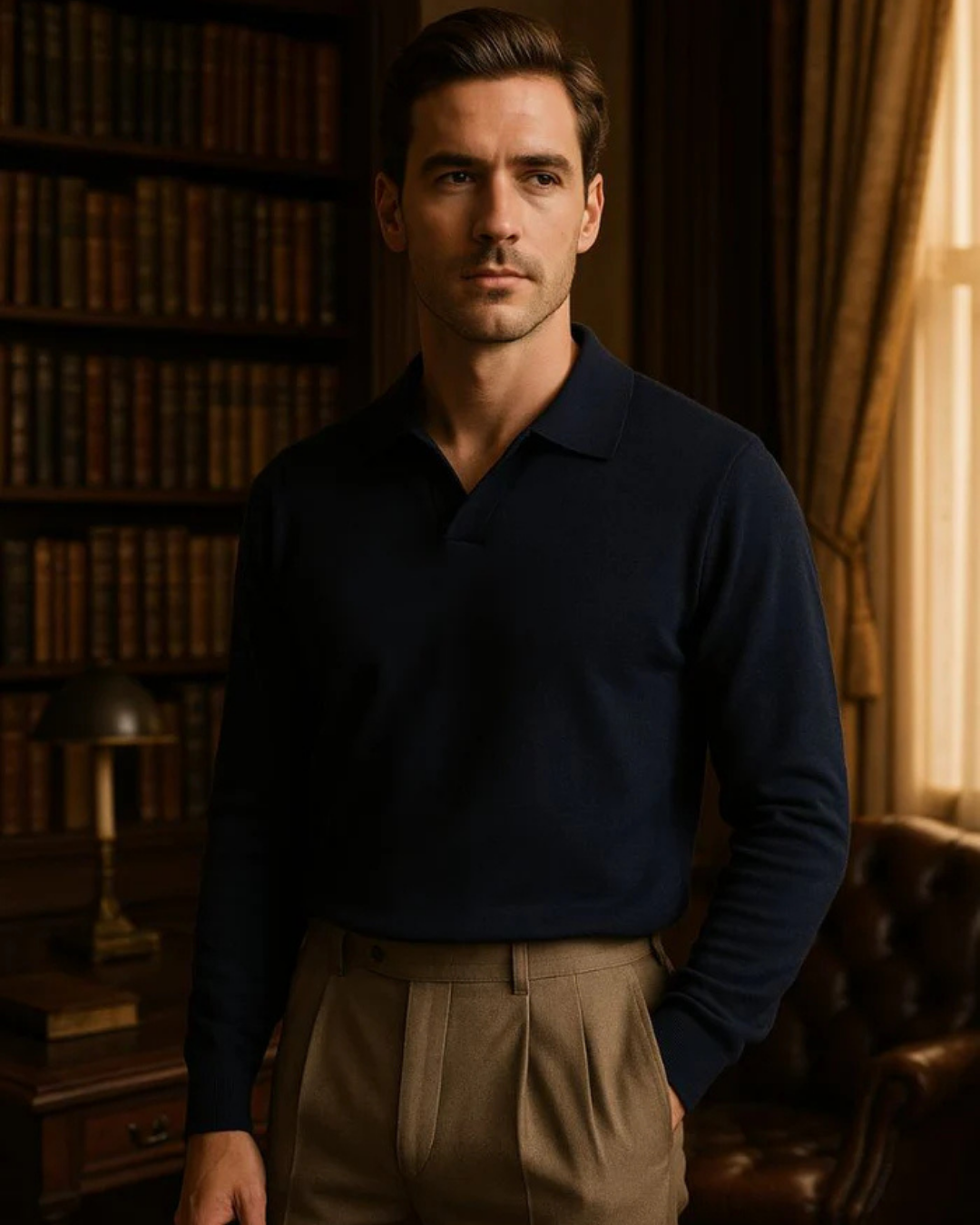 Johnny Royal Comfort Long Sleeve Polo