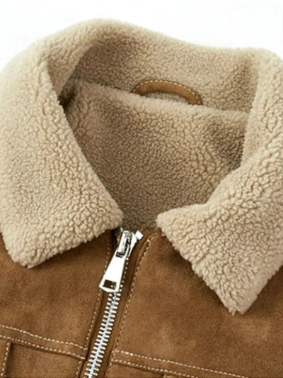 Essential Fleece Suede Jacket