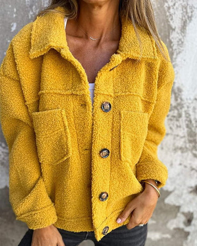 Sophie | Cozy button-down jacket