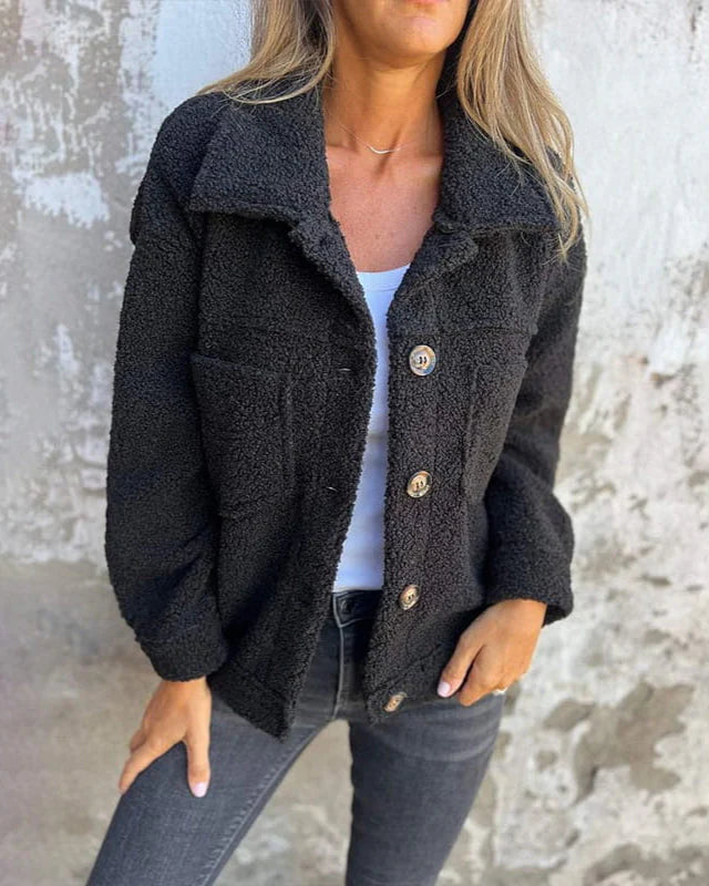 Sophie | Cozy button-down jacket